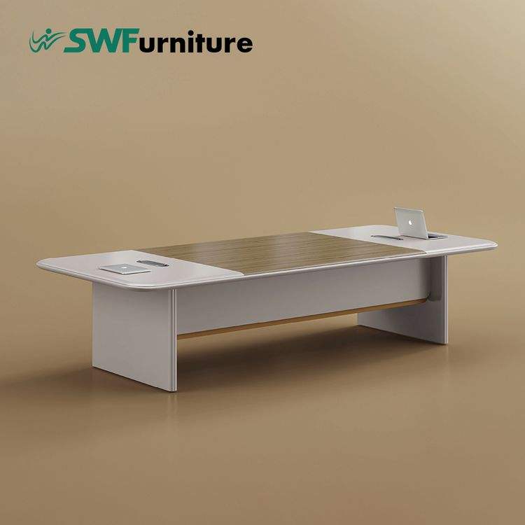 Meeting Table Office Wooden Modern Conference Luxury Large Executive Boardroom Table Environmentally-Friendly Materials 320*120cm