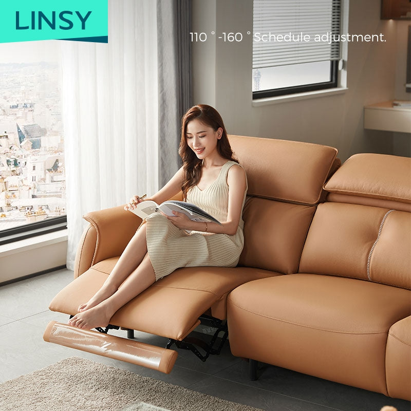 Electric Leather Living Room Modular Sofa Theater Recliner Sofa G036