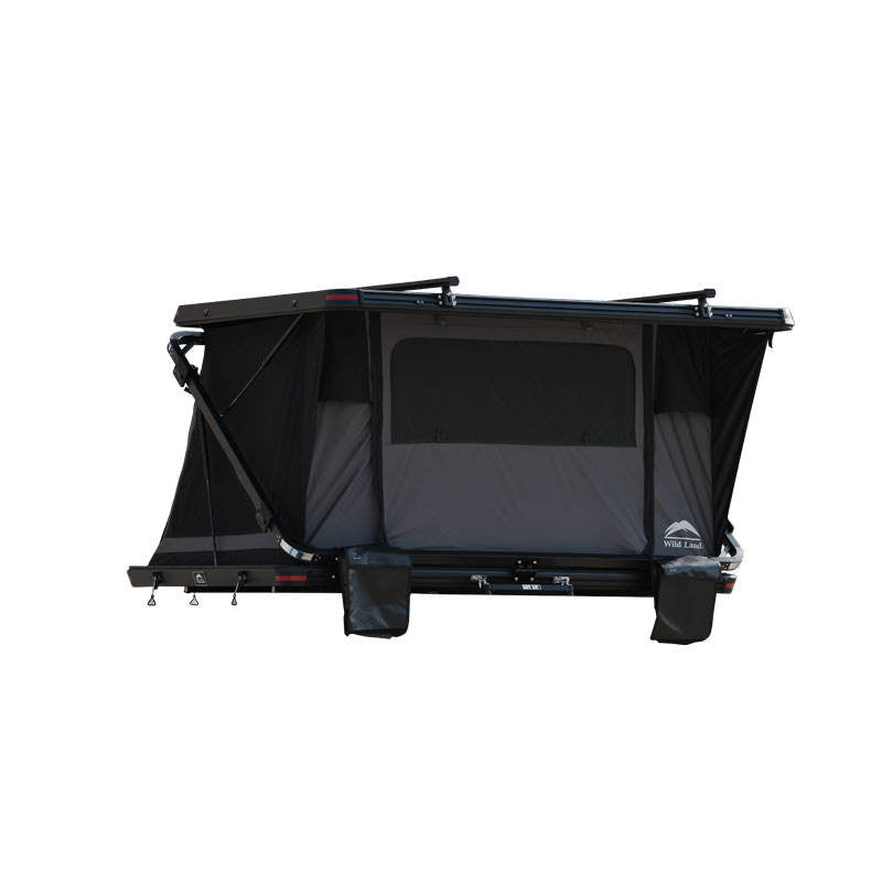 Wild Land Z Style Quick Set up Roof Top Tent Hard Shell Outdoor Camping Offroad 4WD RTT with Roomy Space Fit for 2-3 Peoples