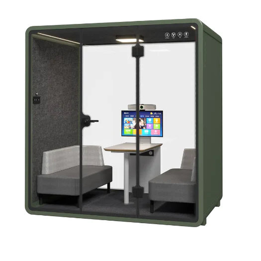 Quartet Silence Booth, 4 Person Silence Pod, Office Soundproof Booth-GCC Home Center