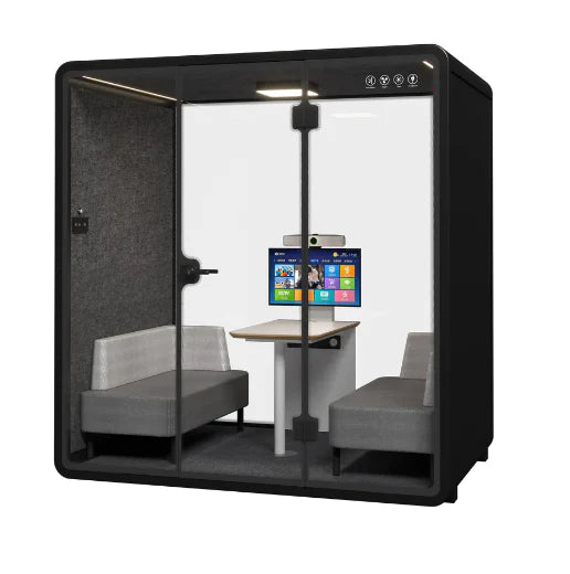 Quartet Silence Booth, 4 Person Silence Pod, Office Soundproof Booth-GCC Home Center