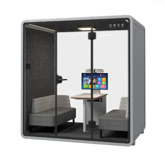 Quartet Silence Booth, 4 Person Silence Pod, Office Soundproof Booth-GCC Home Center