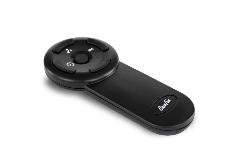 black anthracite stand fan with remote control, height adjustable up to 1.335 mm, 3 speeds and LEDs showing