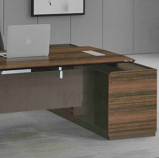 Modern Design 200 cm Executive Office Table - Brown-GCC Home Center