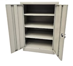 Metal Storage Cabinet – Steel Cabinet with Doors, 60×40×90 cm
