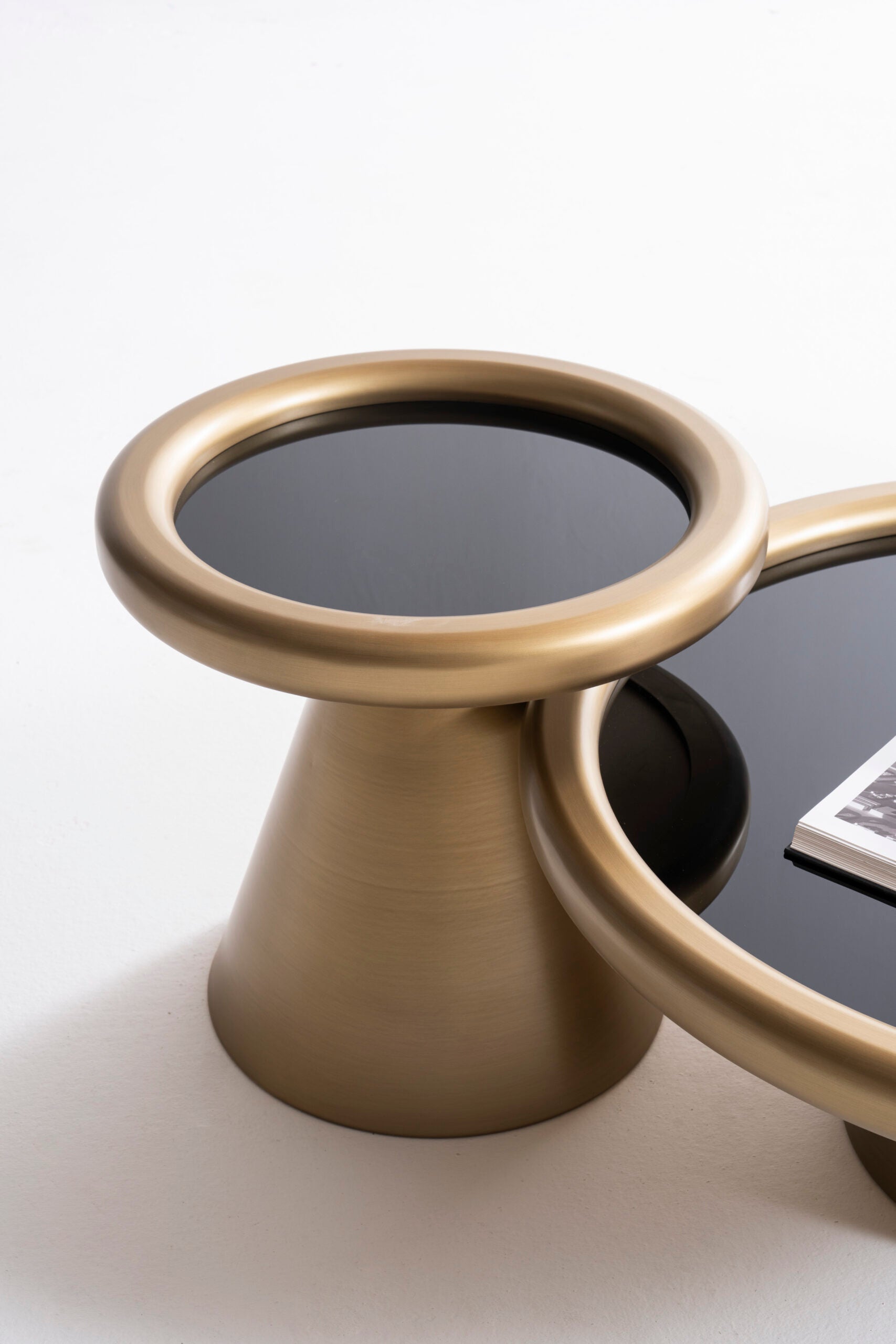 Gold Black Coffee Table Set – Modern Elegance in Three Sizes