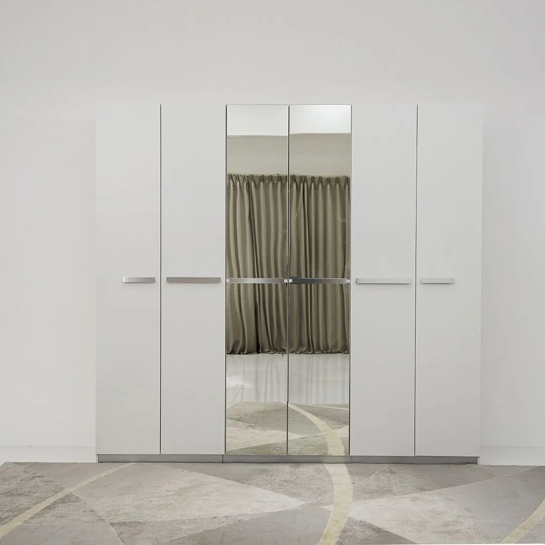 6 Door Wardrobe - White