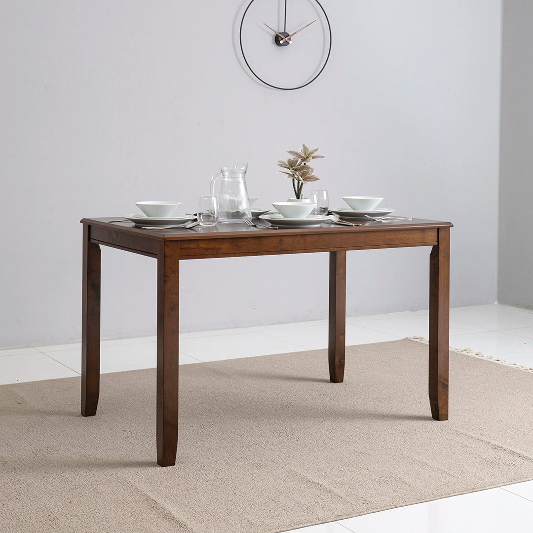 4-Seater Dining Set – Cappuccino Finish