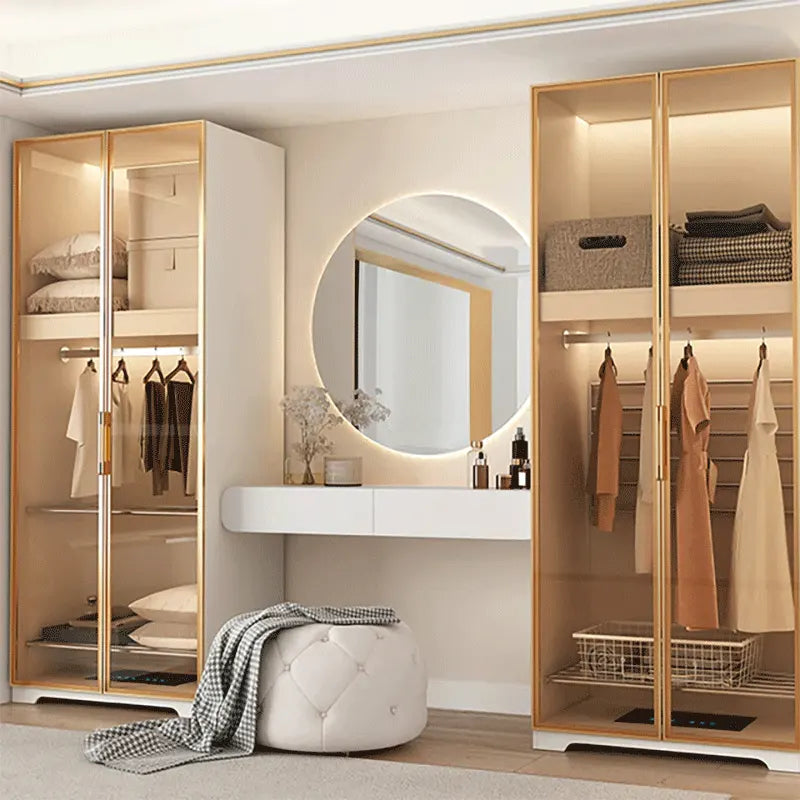 Makeup Vanity With Mirror and Pouf-GCC Home Center