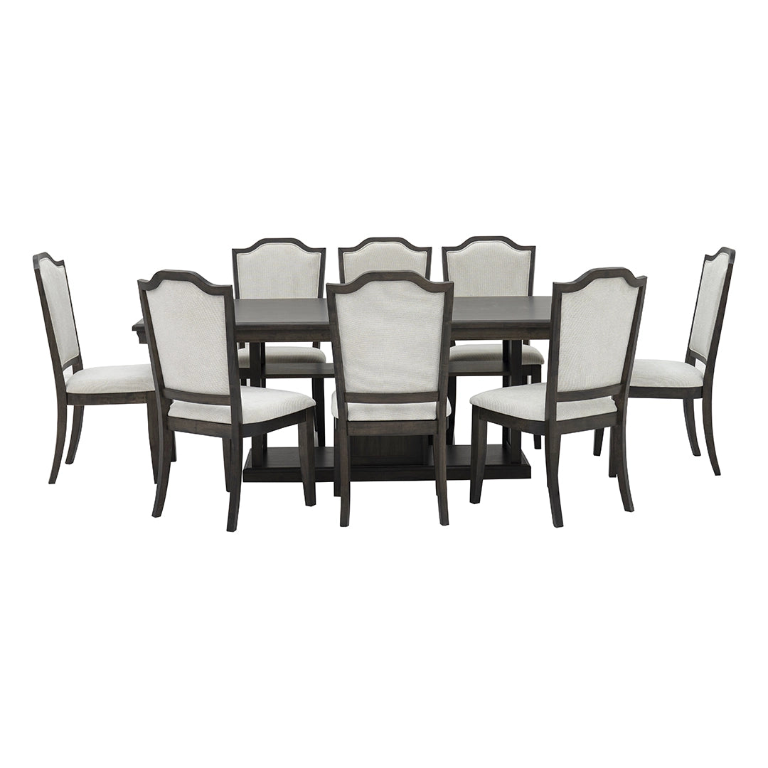 Homestead Style 8-Seater Dining Set – Coffee