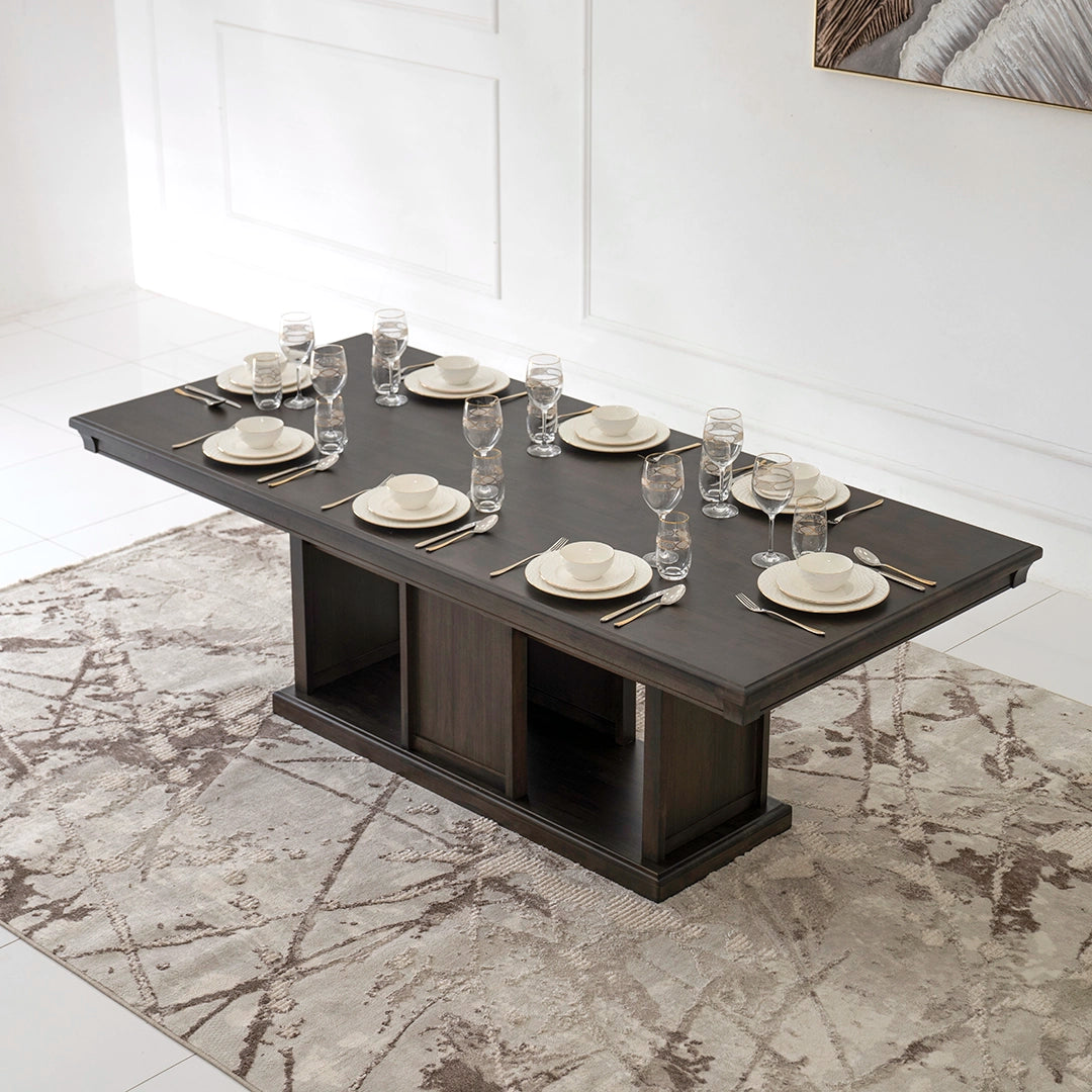 Homestead Style 8-Seater Dining Set – Coffee