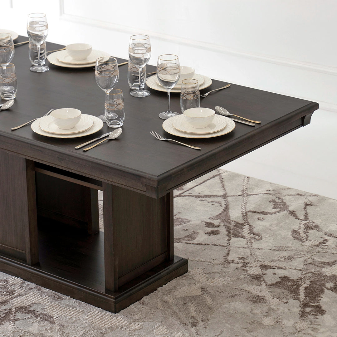 Homestead Style 8-Seater Dining Set – Coffee