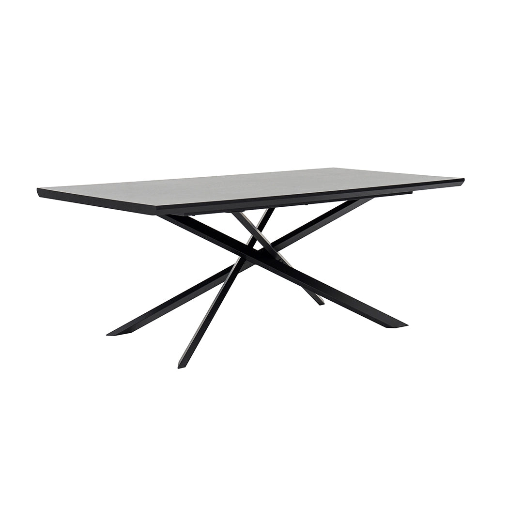 Elegant 8-Seater Dining Set – Black & Grey