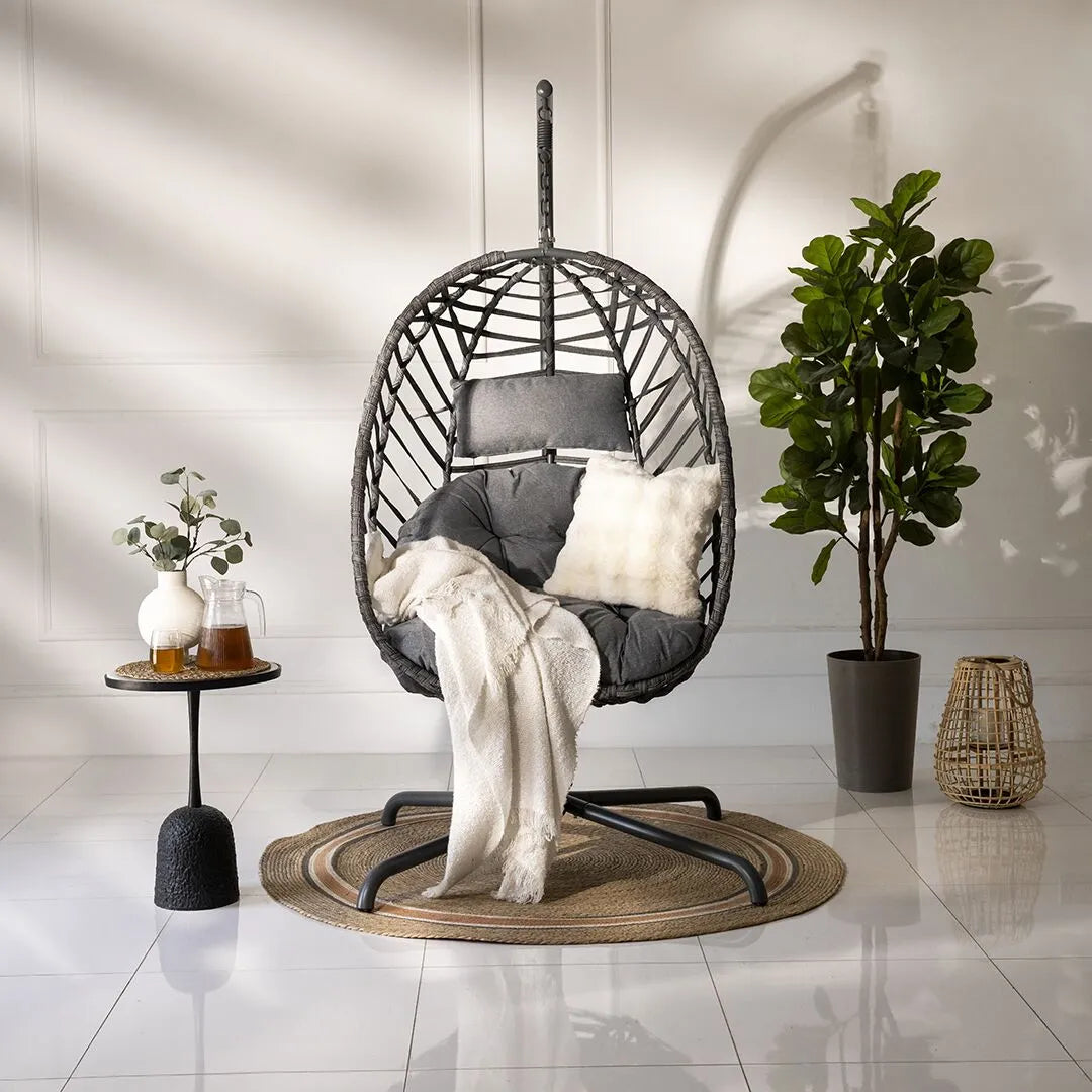 Modern Swing Chair For Outdoor And Indoor – Grey