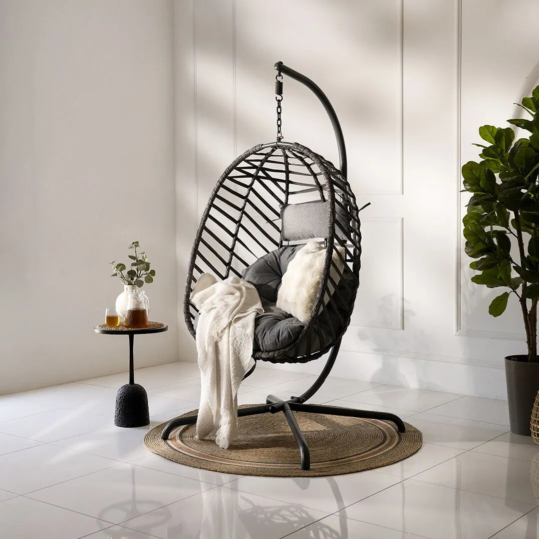 Modern Swing Chair For Outdoor And Indoor – Grey
