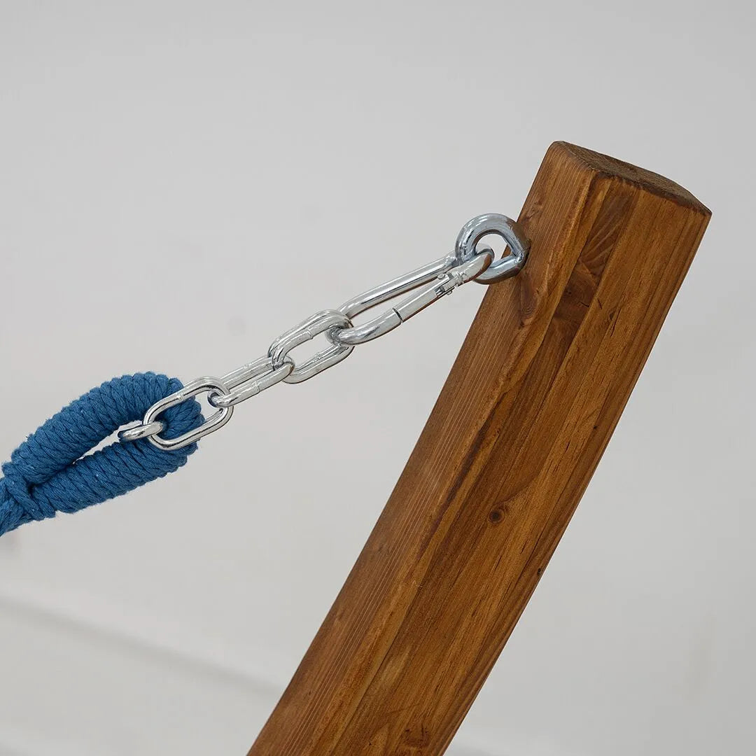 Solid Wood Hanging Hammock For Outdoor Lounging