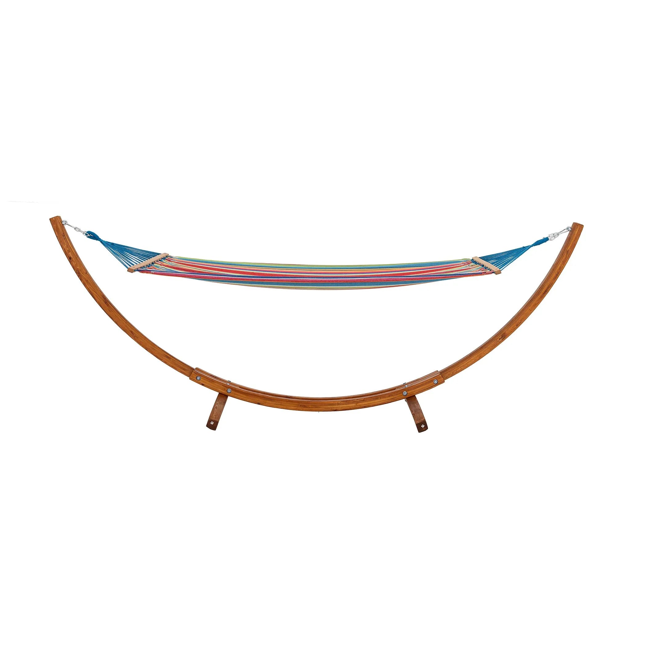 Solid Wood Hanging Hammock For Outdoor Lounging
