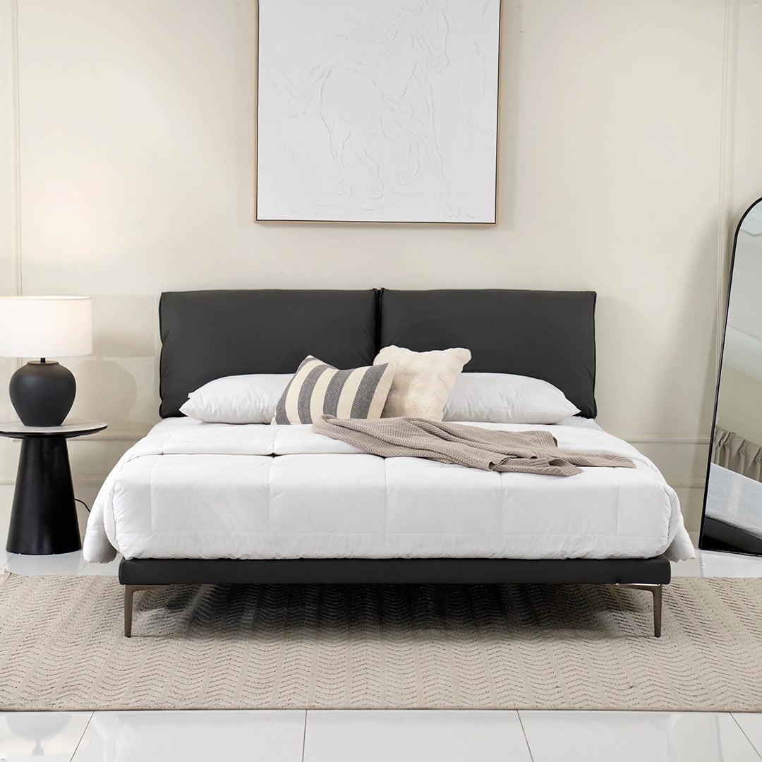 Modern King Size Bed with Mattress – 180×200 cm