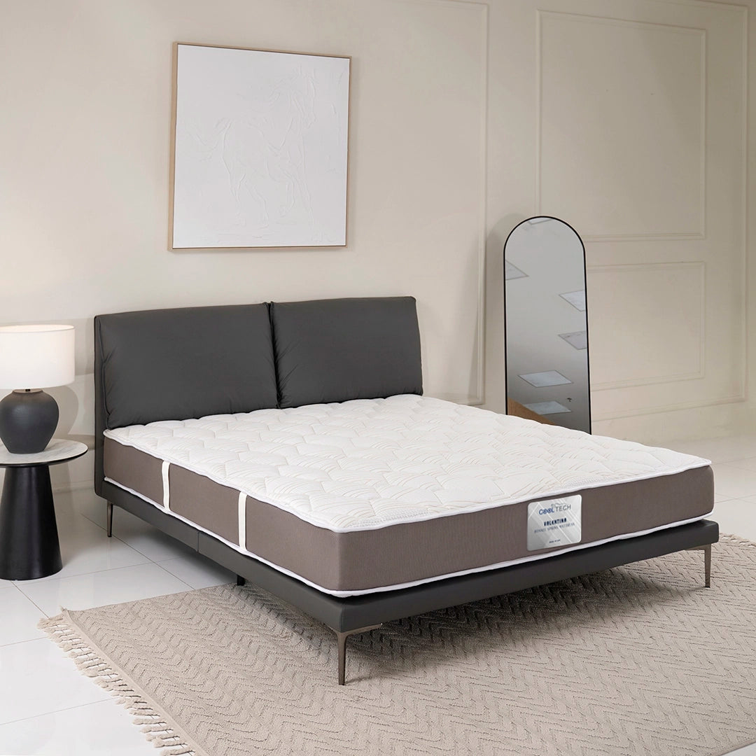 Modern King Size Bed with Mattress – 180×200 cm