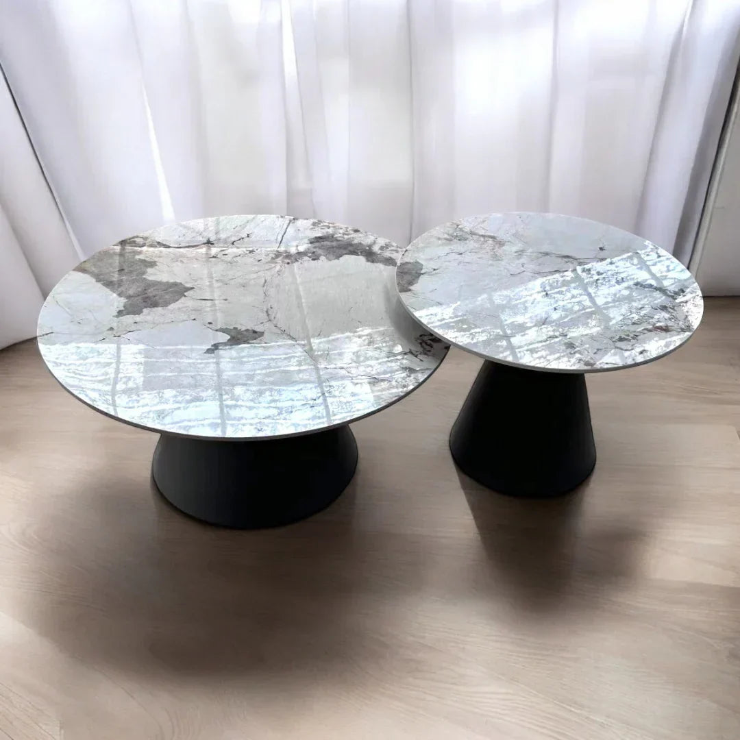 Elegant Modern Nesting Coffee Table Set (Pack of 2)