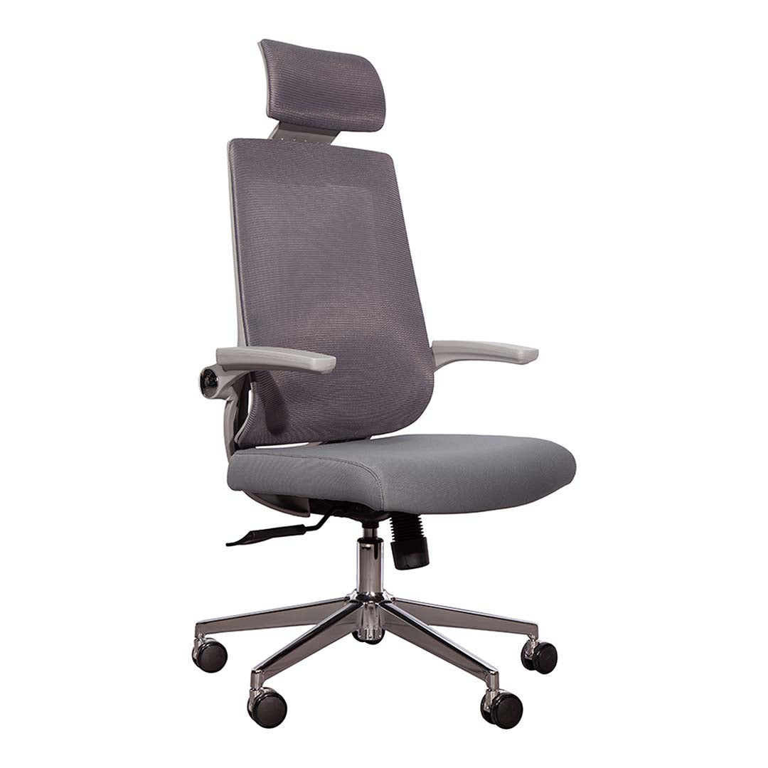 High Back Office Chair With Height Adjustable And Swivel Wheels-GCC Home Center