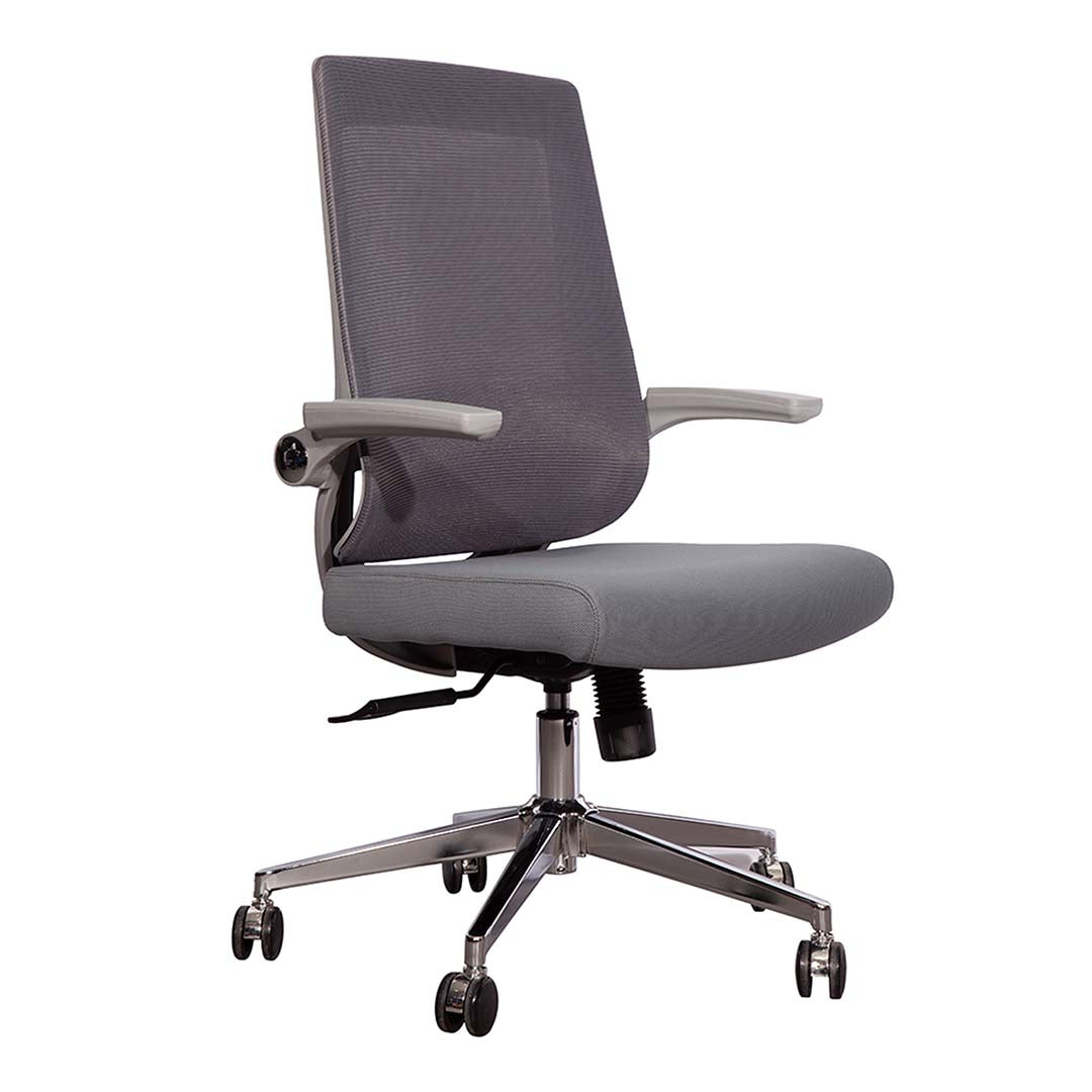 Modern Low Back Office Chair With Adjustable Armrests-GCC Home Center