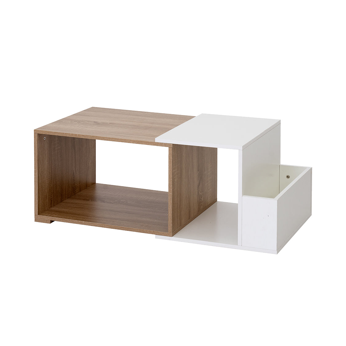 Modern Oak & White Coffee Table