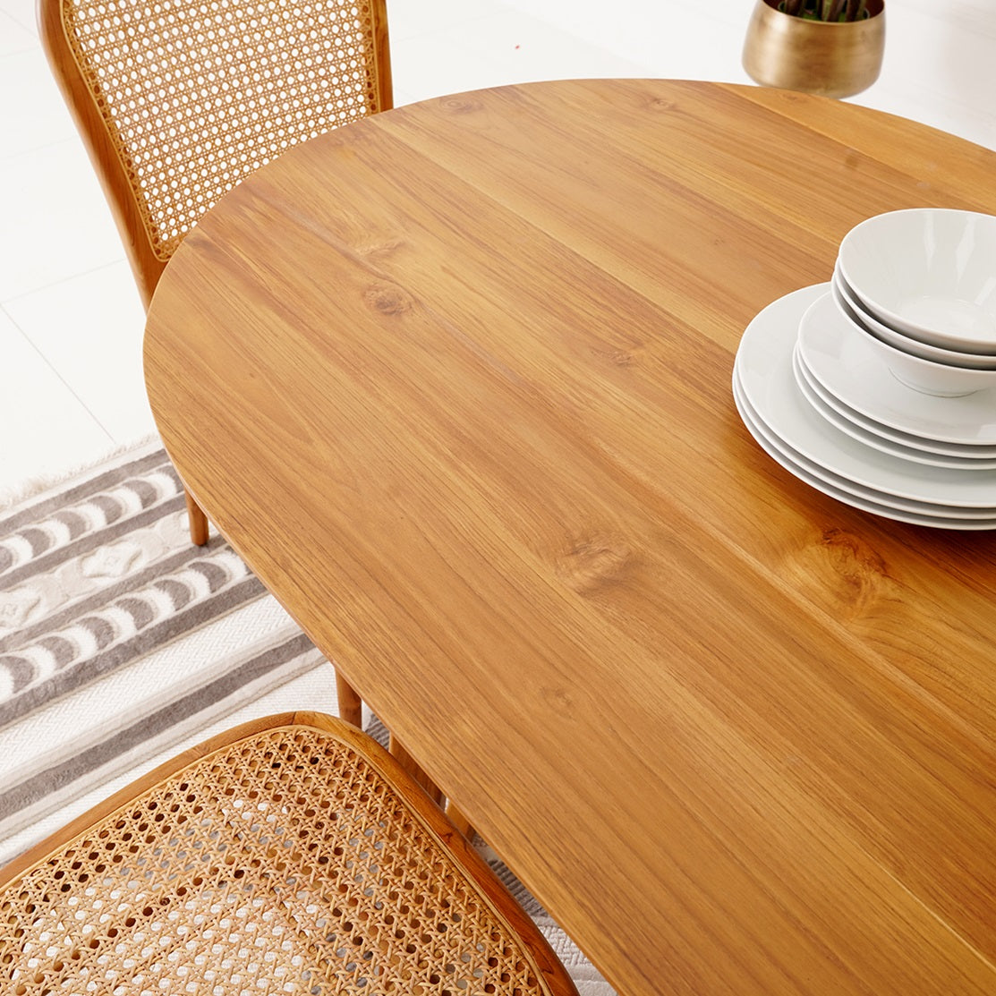 Elegant Solid Wood 6-Seater Dining Set