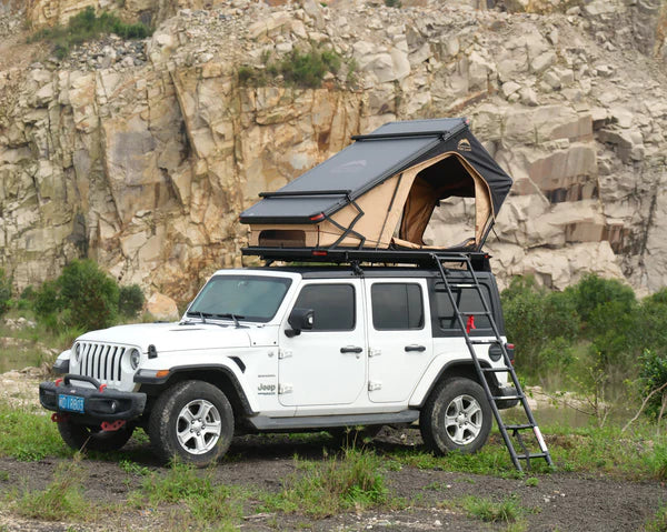 Design hard shell aluminum car roof top tent
