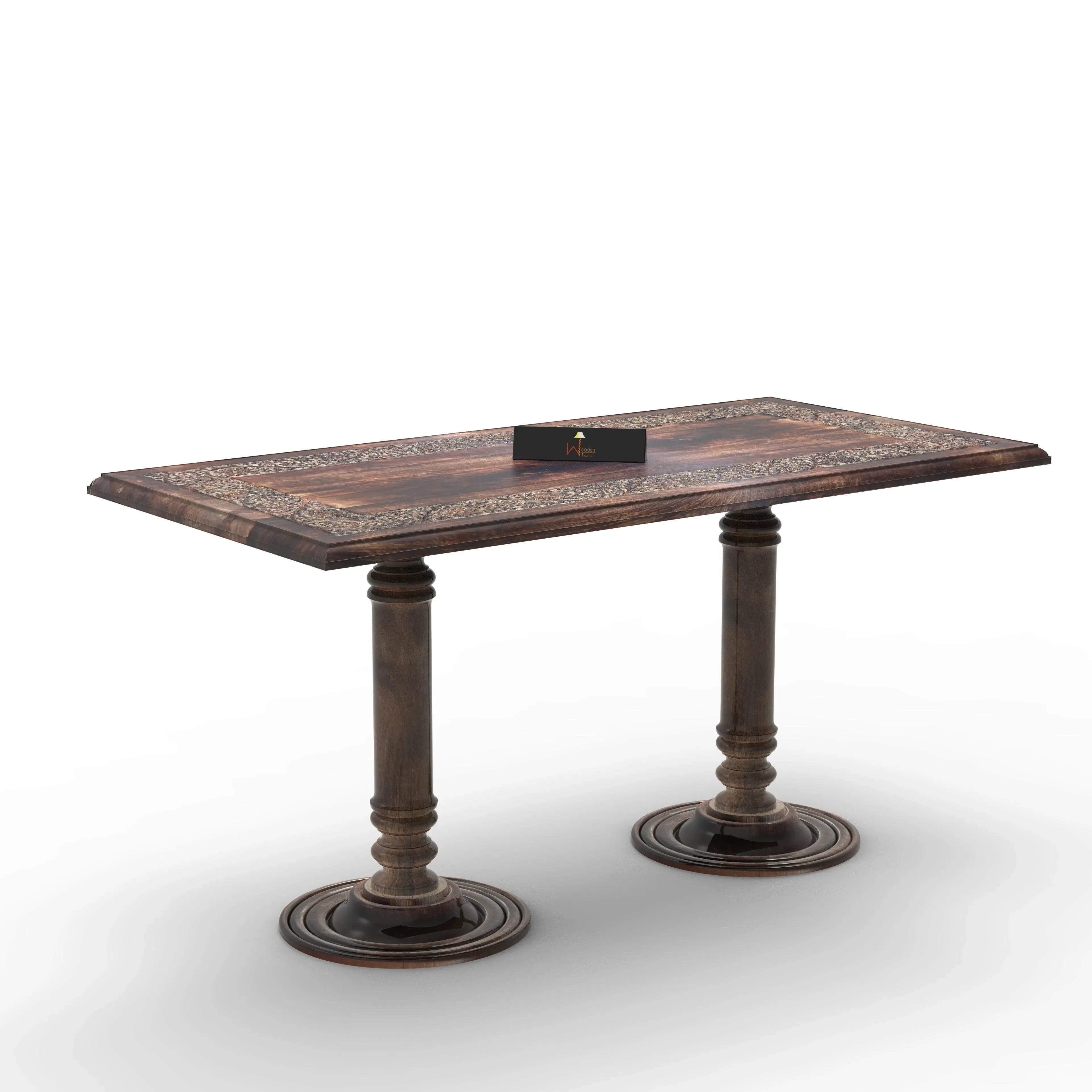 Elegant Hand Carved Solid Wood Coffee Table