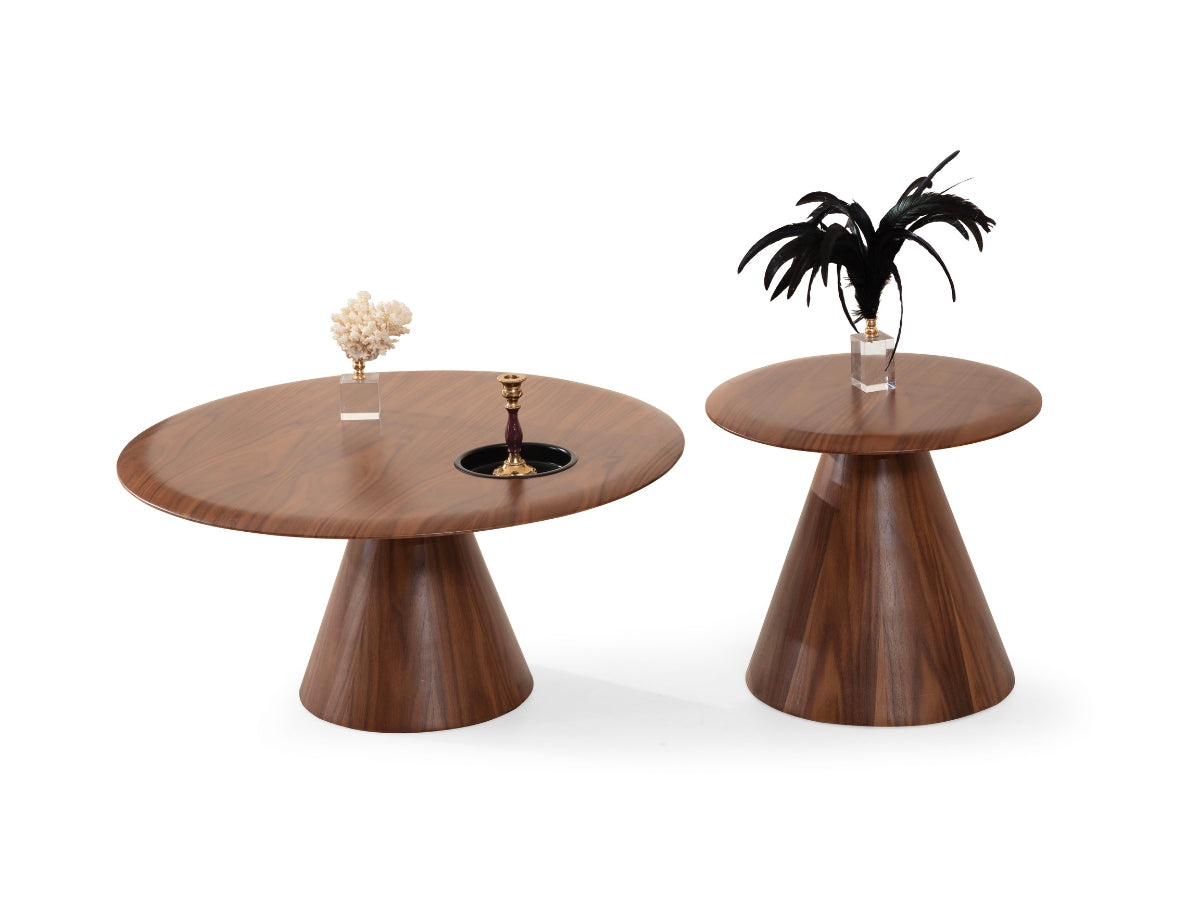 Walnut Coffee Table Set