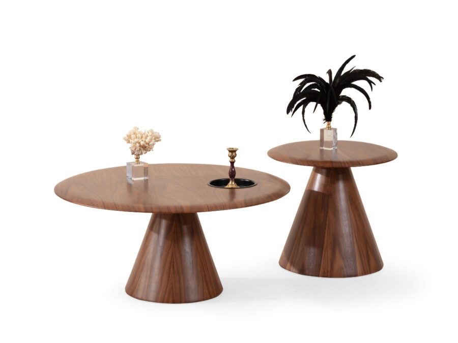 Walnut Coffee Table Set