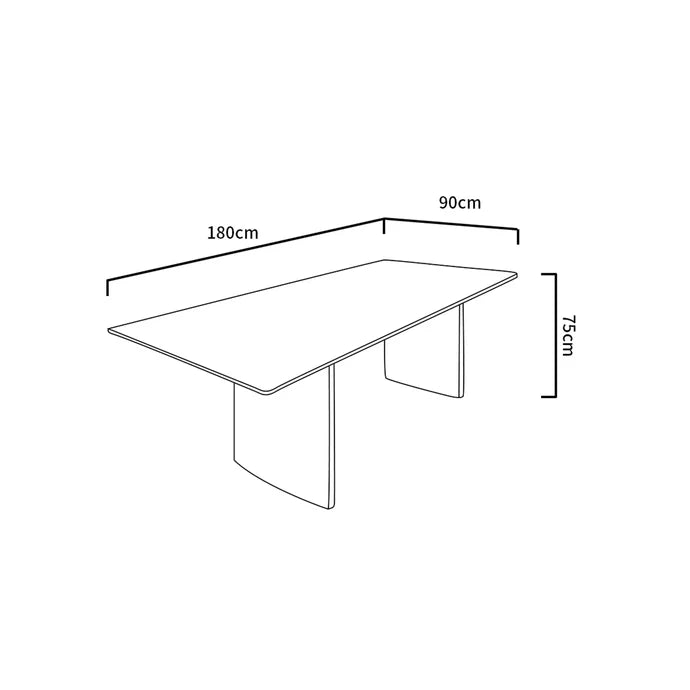 Luxury Natural Calacatta Marble Dining Table
