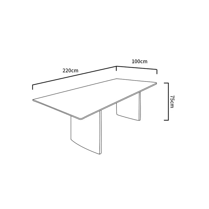 Luxury Natural Calacatta Marble Dining Table