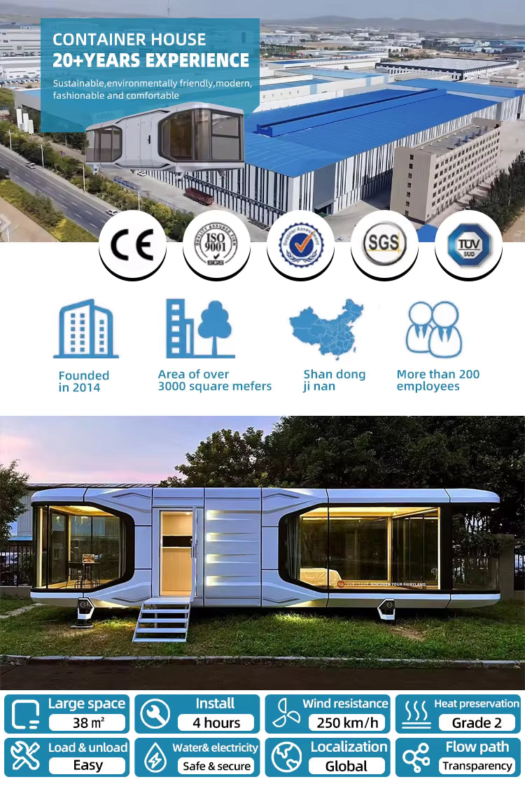 Pre Order Luxury Future Capsule, Container House For Multi-Purpose Use, Modern Prefabricated Living Unit Offering Durable Construction