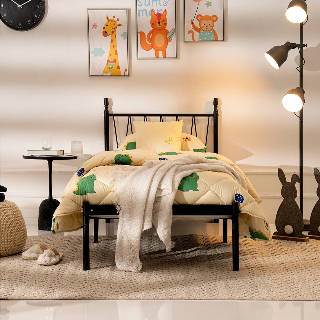 Kids Single Bed – Urban Style Metal Frame