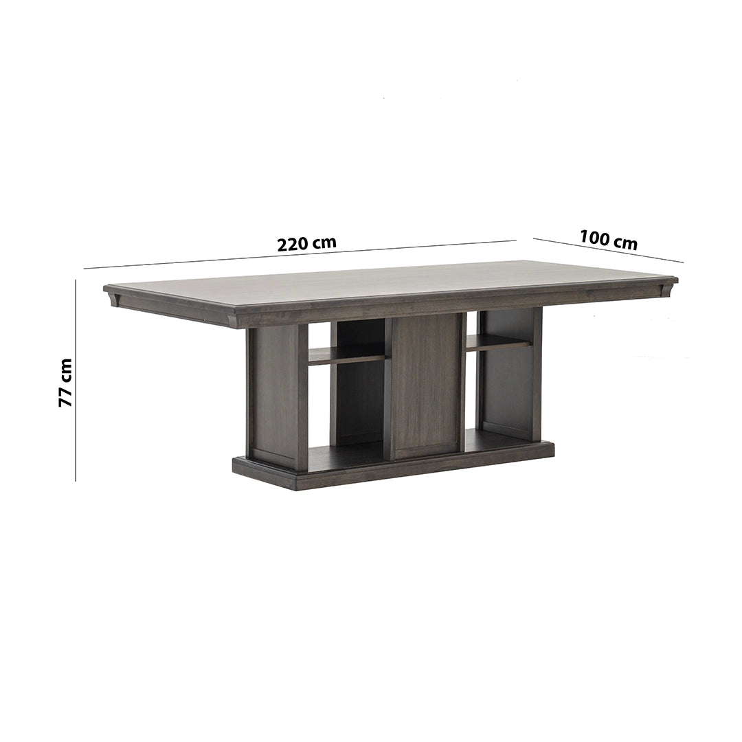 Homestead Style 8-Seater Dining Set – Coffee
