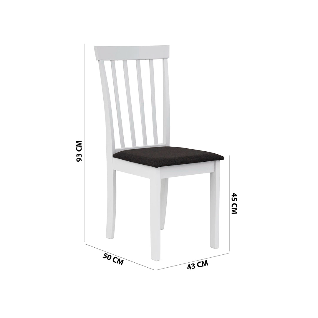 Solid Wood 6-Seater Dining Set