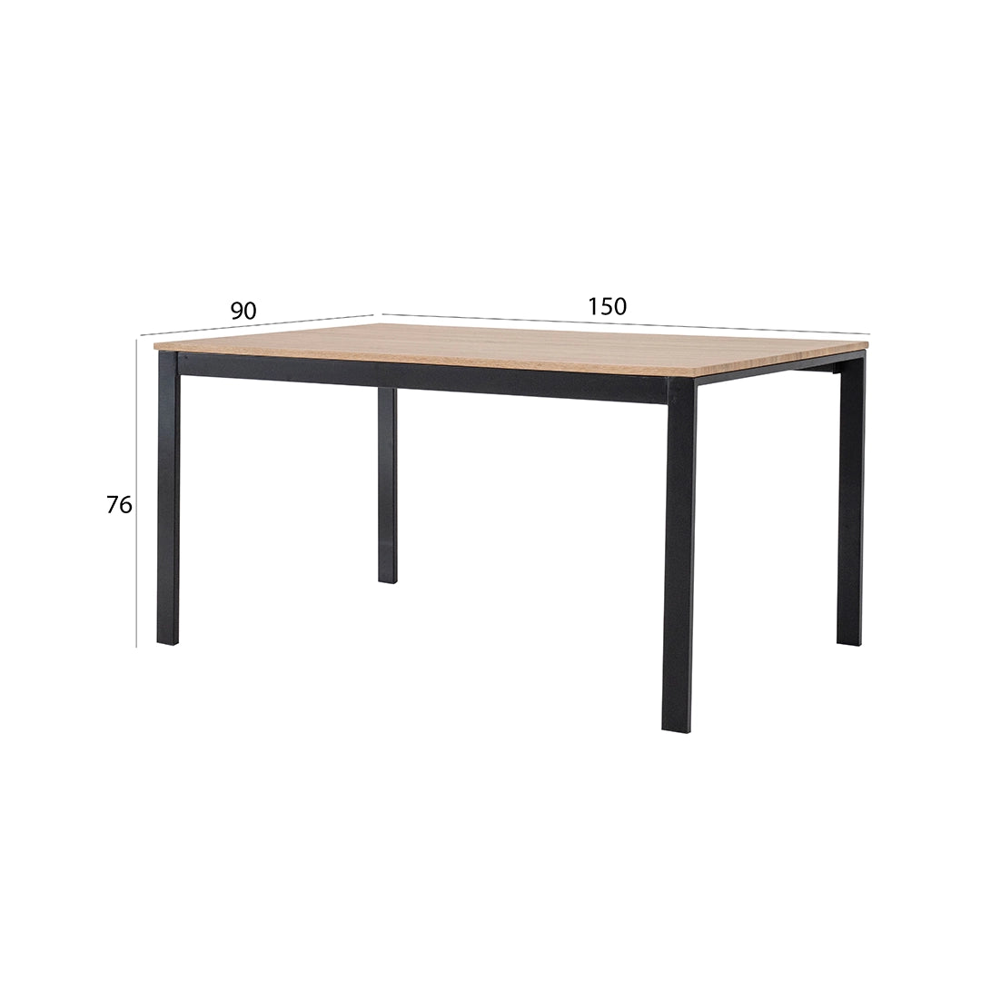 6-Seater Dining Set – Black