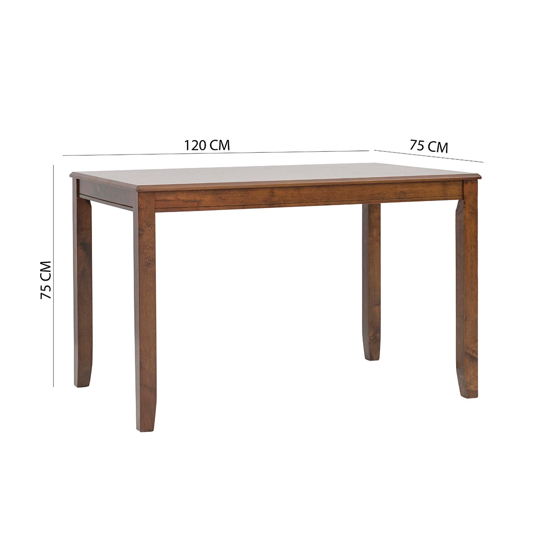 4-Seater Dining Set – Cappuccino Finish