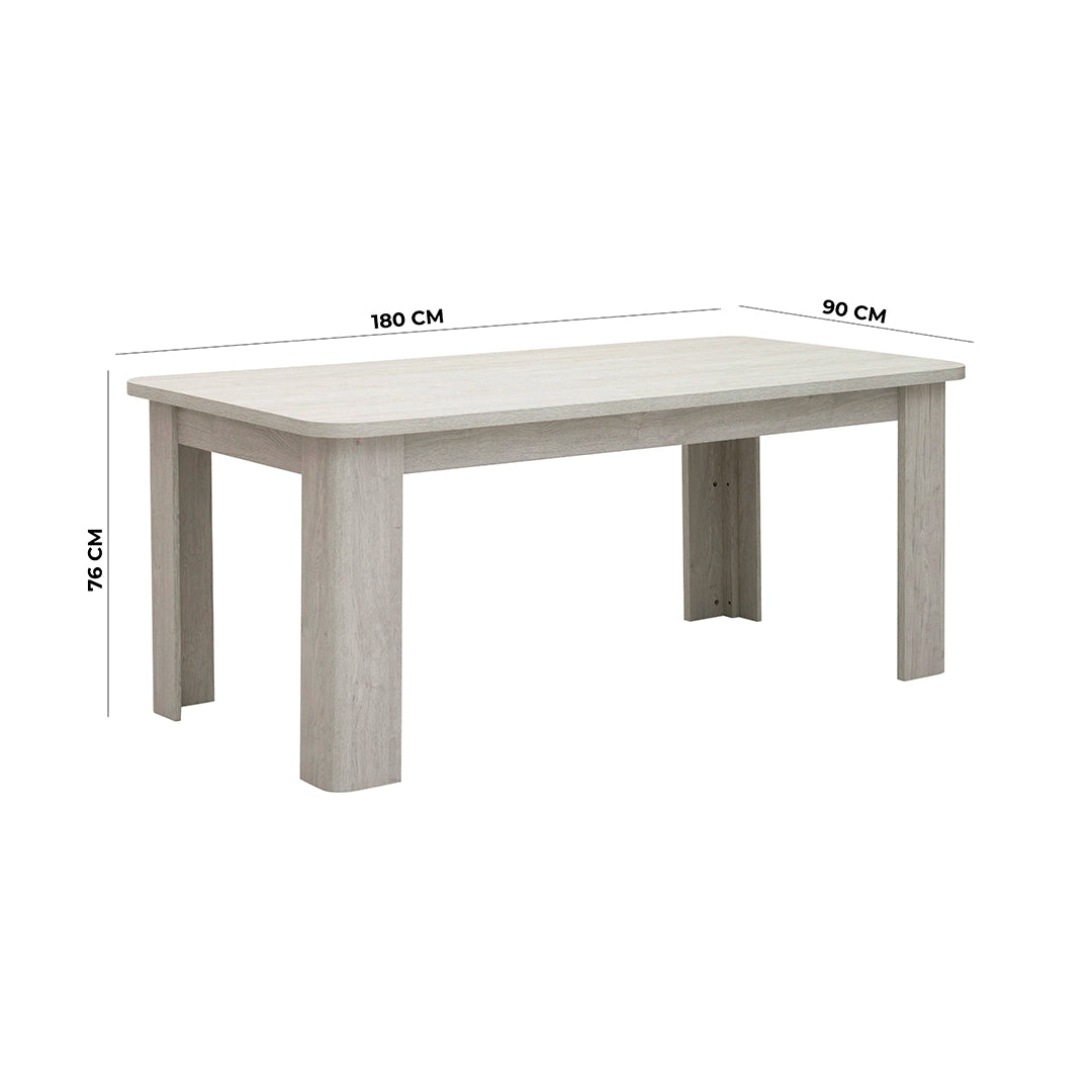 Valencia 6-Seater Dining Set – Grey