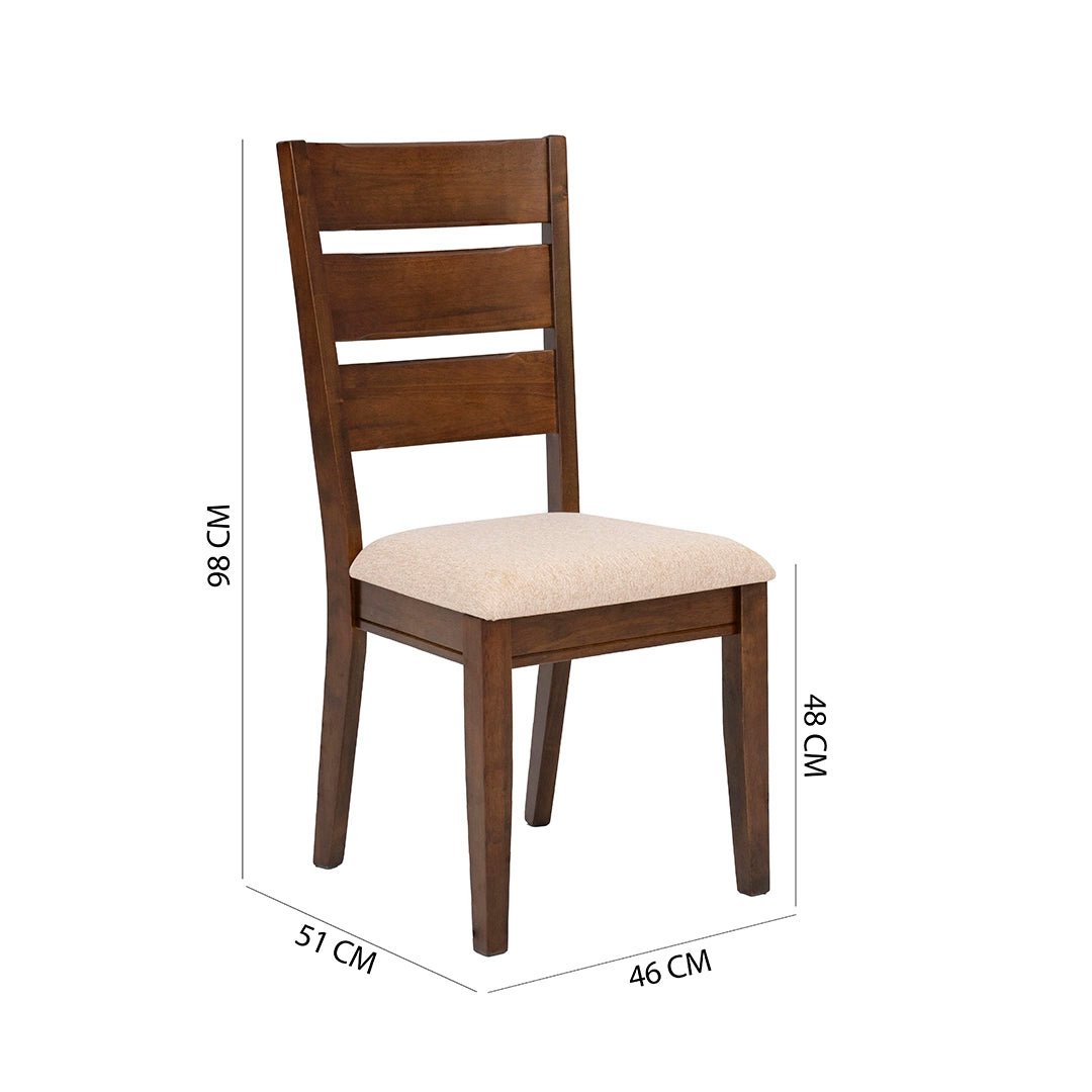 4-Seater Dining Set – Cappuccino Finish