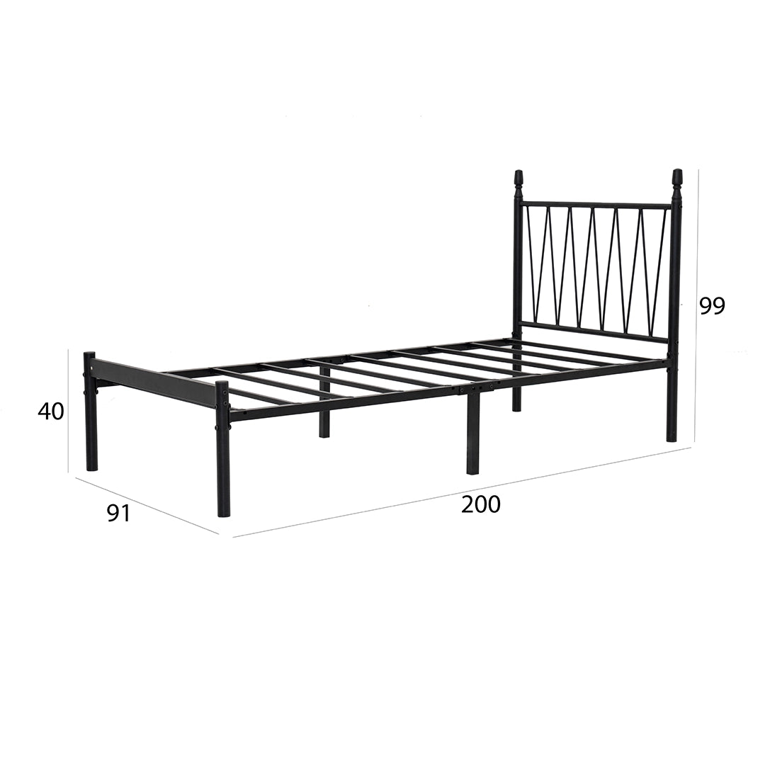 Kids Single Bed – Urban Style Metal Frame