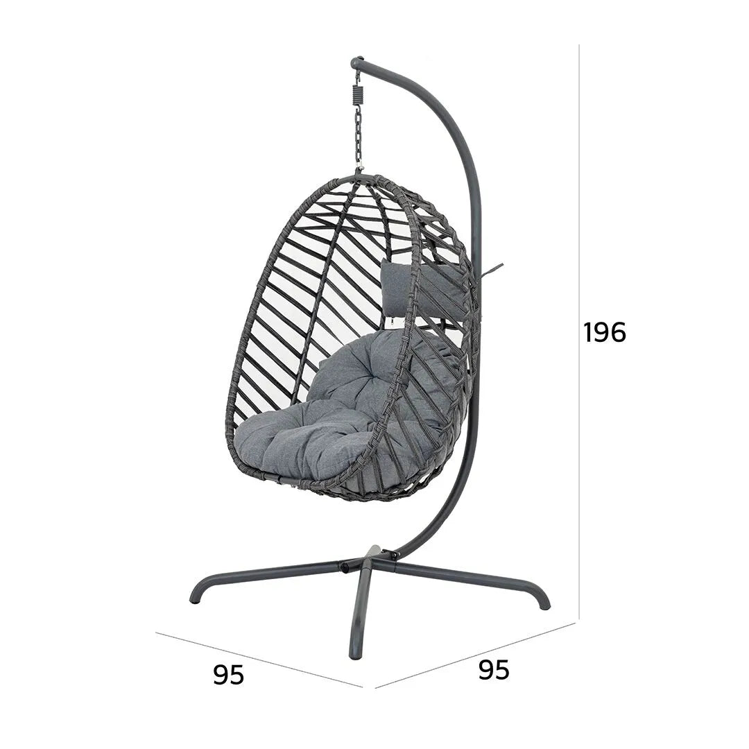 Modern Swing Chair For Outdoor And Indoor – Grey