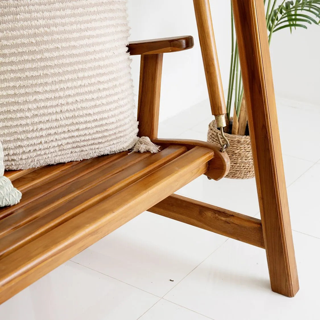 Indonesian Teak Wood Relax Swing Bench