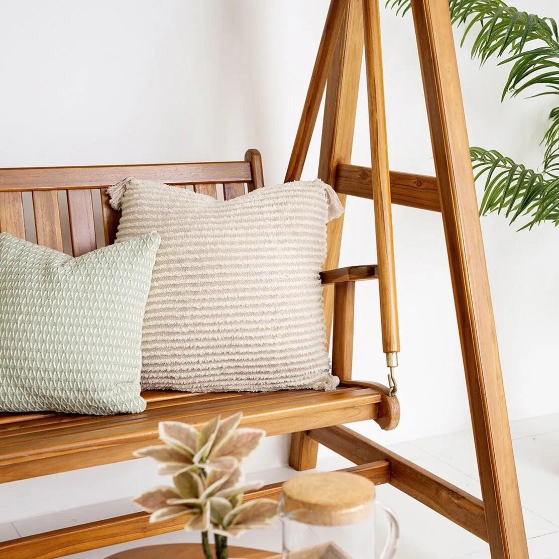Indonesian Teak Wood Relax Swing Bench