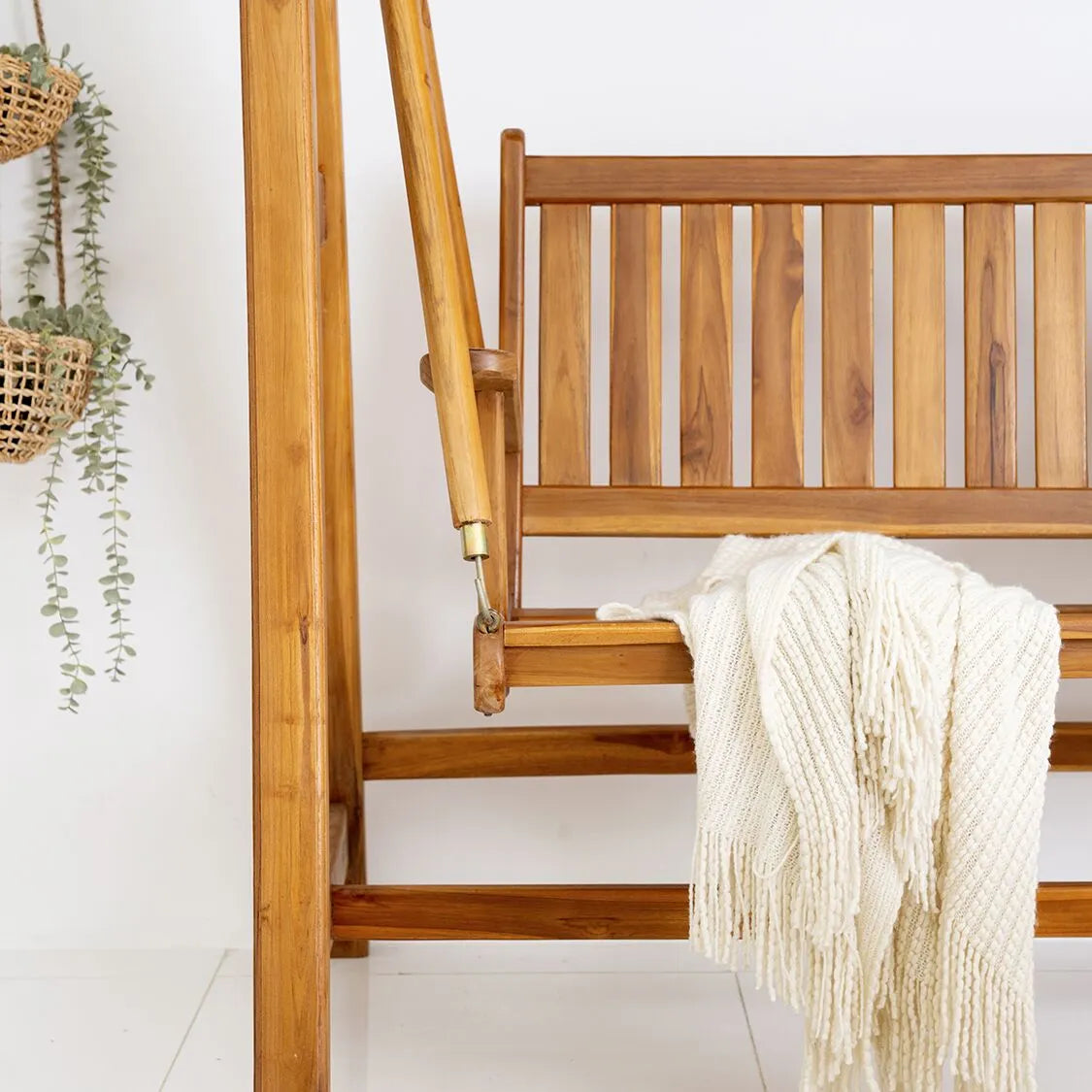 Indonesian Teak Wood Relax Swing Bench