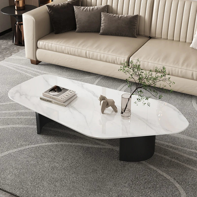 Hardcover Luxury Coffee Tables Modern Design Black Gold Coffee Table Italian Floor Mesa Auxiliar Living Room Furniture-GCC Home Center