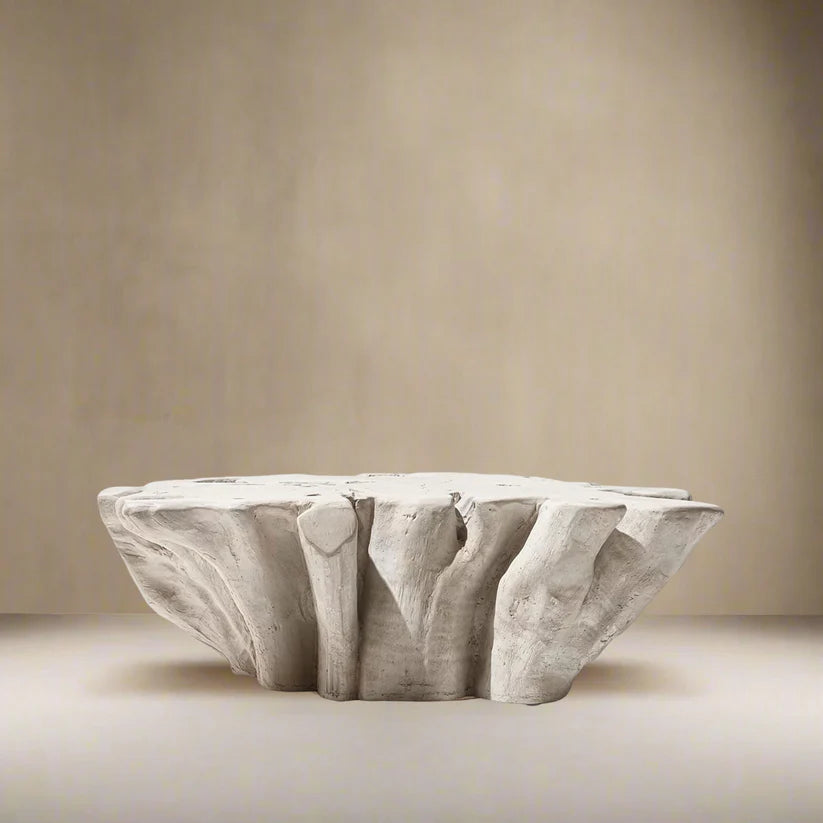 Luxury Natural Teak Root Wood Coffee Table