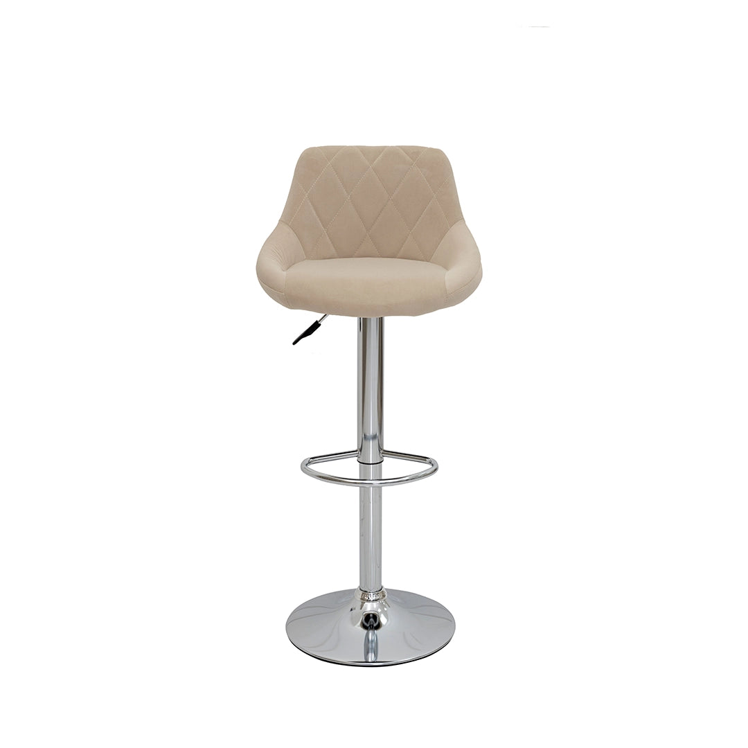 Soft Velvet Fabric Bar Chair